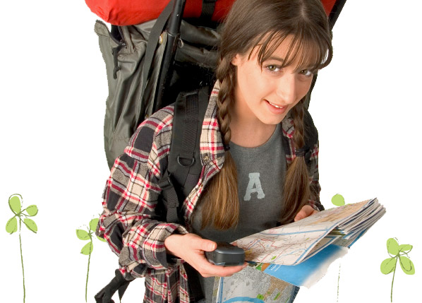 Geocaching girl